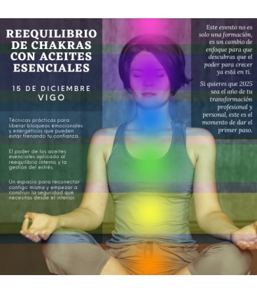 Reequilibrio de chakras con aceites esenciales